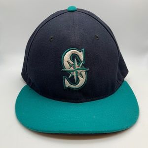 New Era 59Fifty Seattle Mariners Official On-Field Baseball Cap Hat 7-3/8